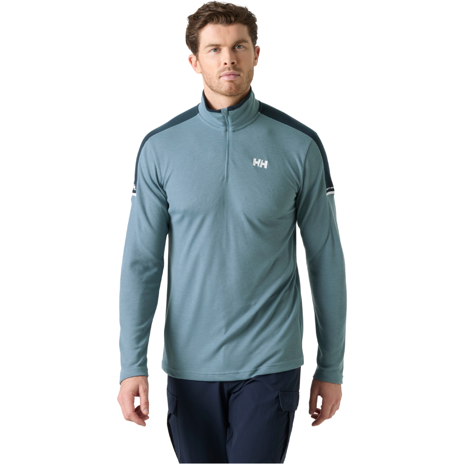 2026 Helly Hansen Mens HP 1/2 Zip Pullover 34611 - Washed Navy